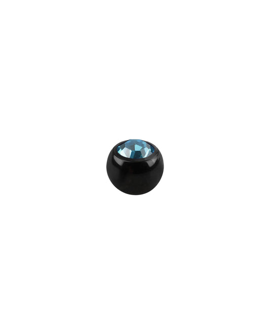 16g - Aqua Gem/Black Ball End