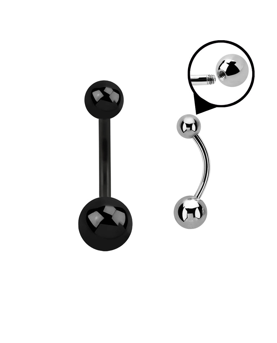 Black - 14g - Navel Barbell