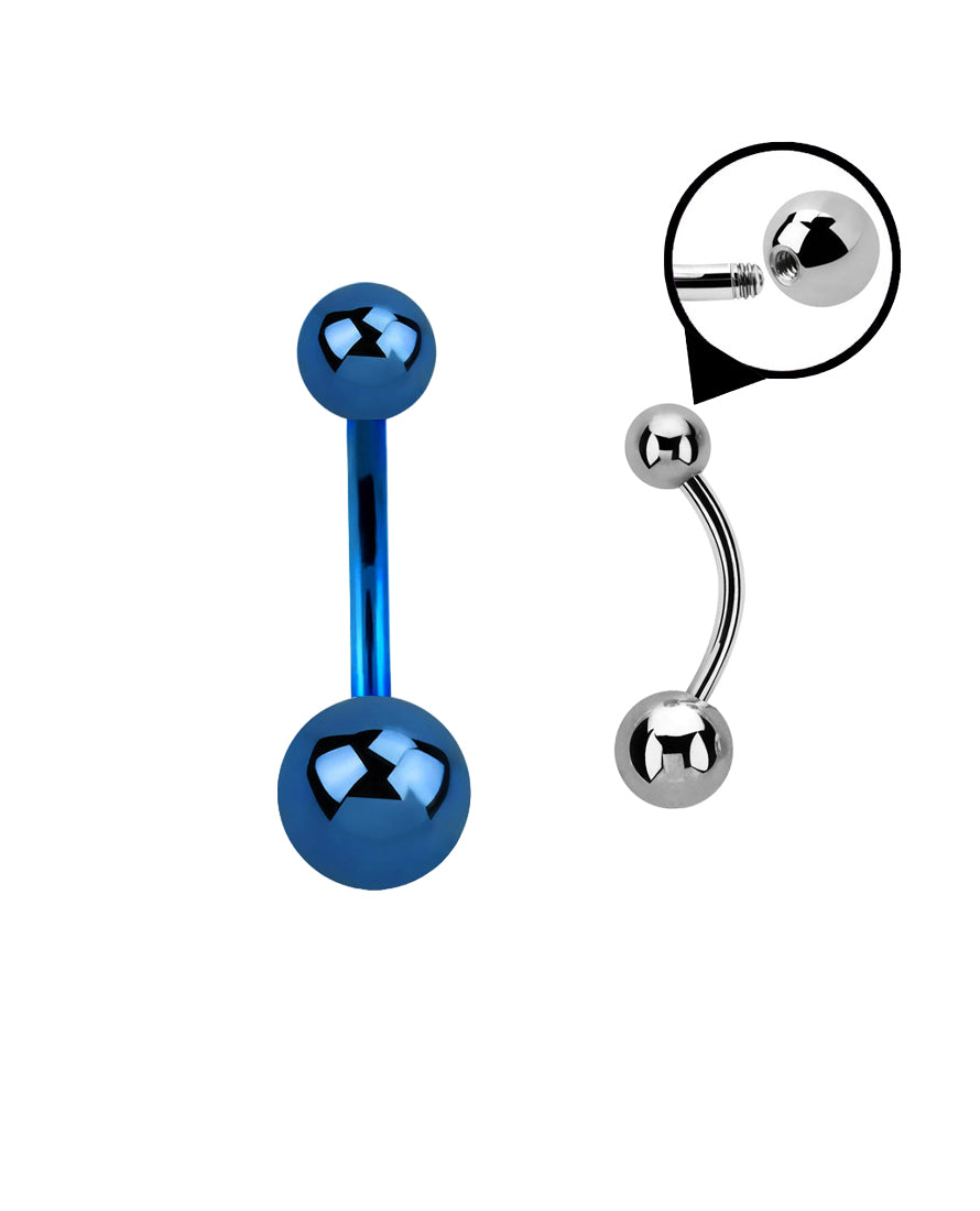 Blue - 14g - Navel Barbell