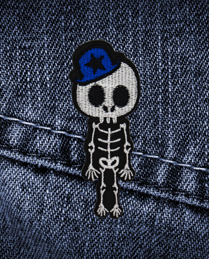 Blue Hat Skeleton - Patch