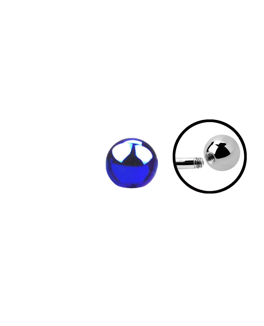 14g - Dark Blue - Ball End