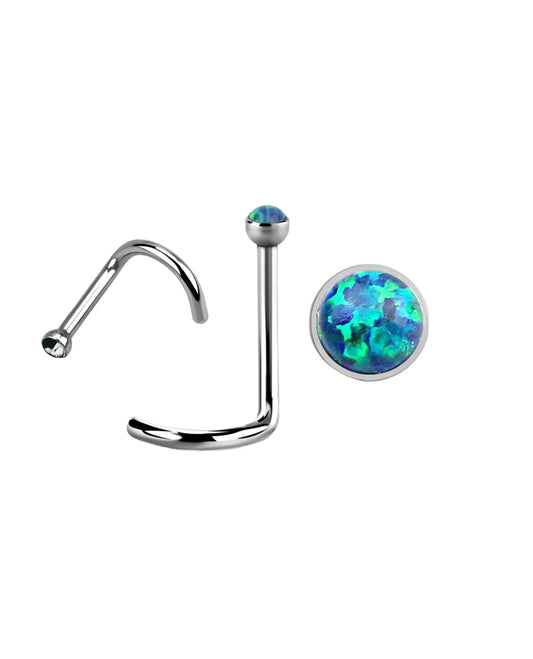 Dark Blue Opal - 18g - Nose Twist