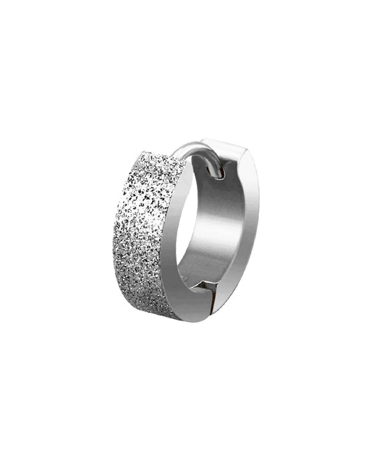 Frosted Steel 4mm - 16g - Hinged Huggie