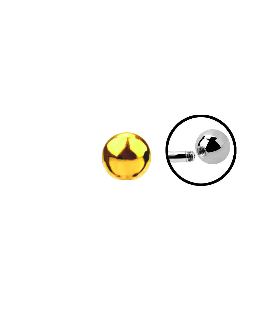 14g - Gold - Ball End