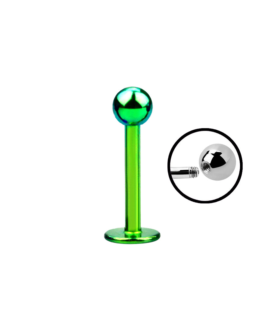 Green - 16g - Flat Back