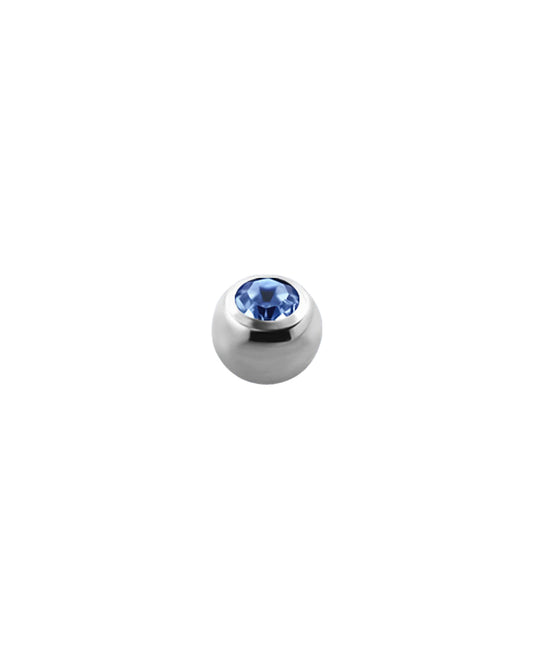 14g - Light Blue - Gem Ball End