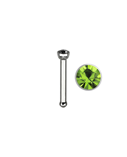 Light Green Gem - 18g - Nose Bone