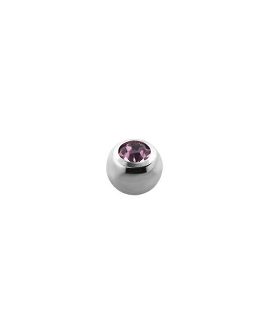 14g - Light Purple - Gem Ball End