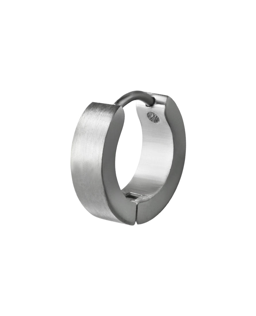 Matte Steel 4mm - 16g - Hinged Huggie