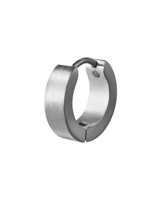 Matte Steel 4mm - 16g - Hinged Huggie