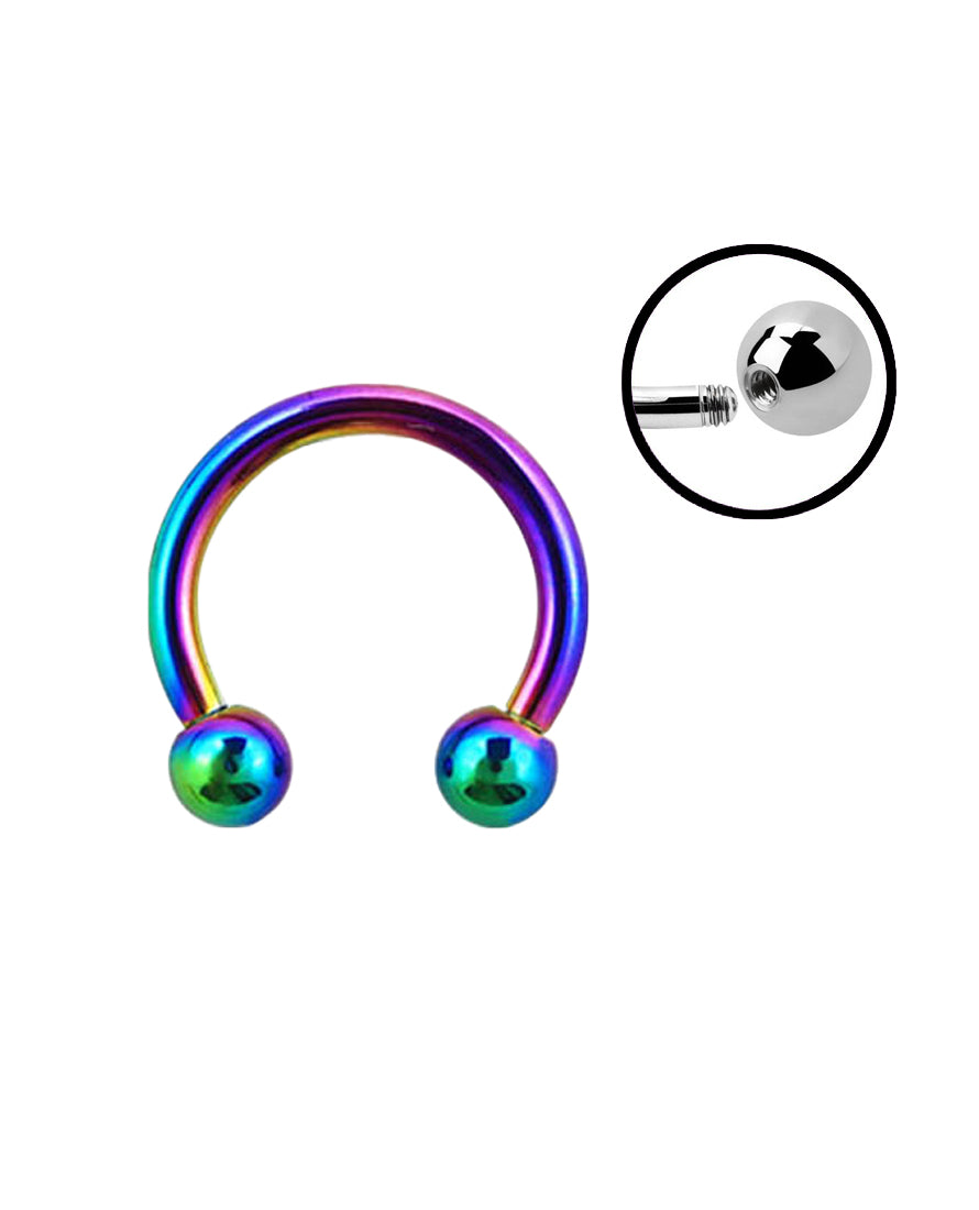 Multi - 16g - Horseshoe Ring