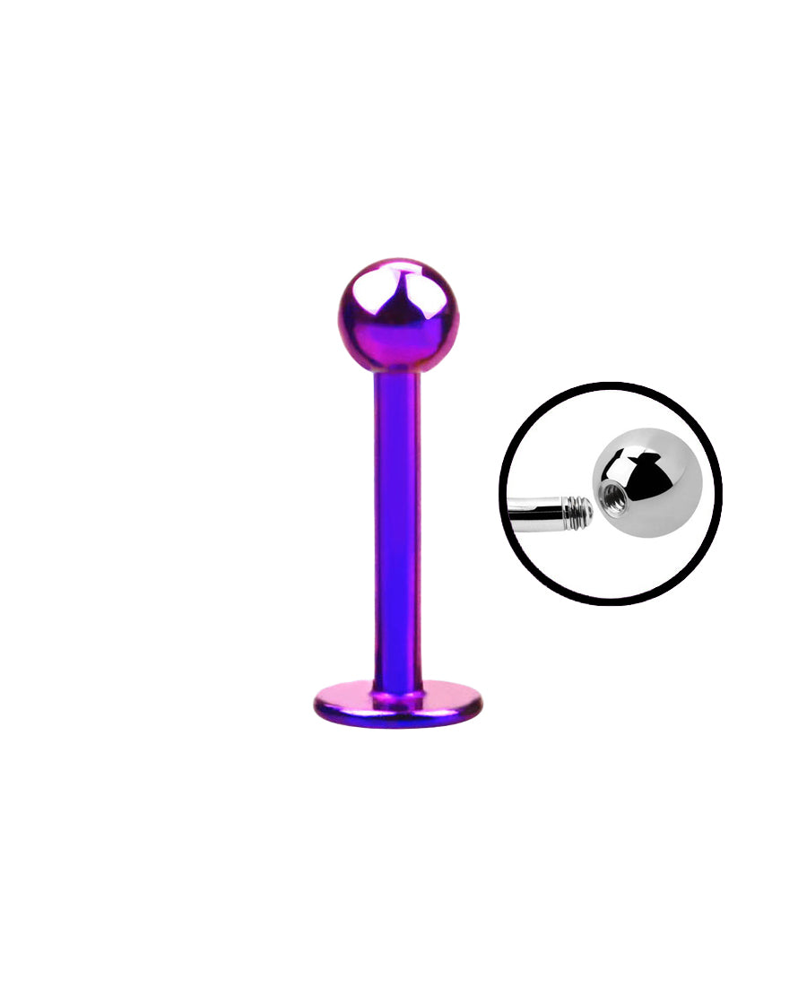 Pinky/Purple - 16g - Flat Back