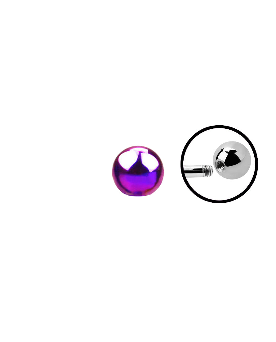 14g - Pinky/Purple - Ball End