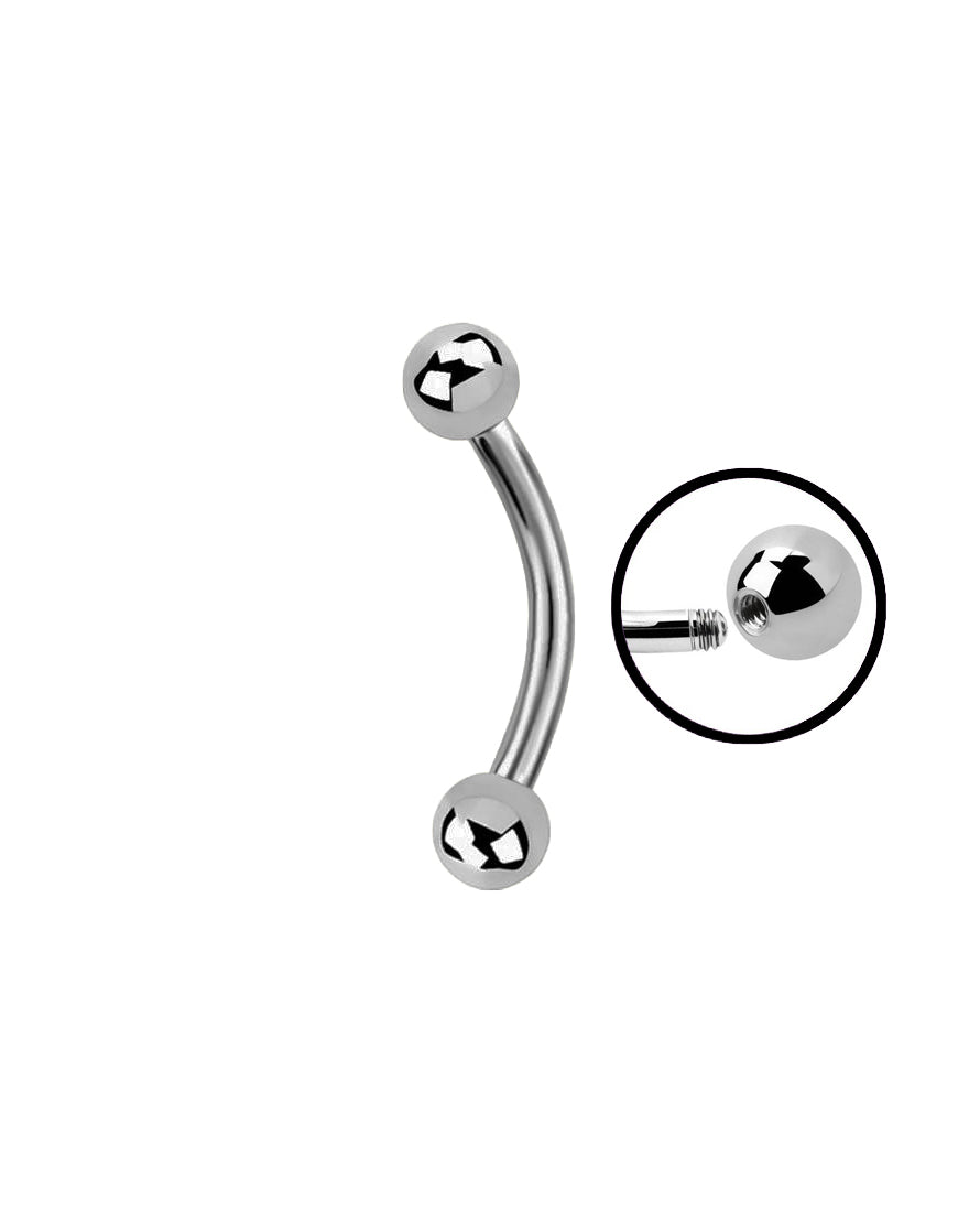 Curved - Steel - 16g - Barbell