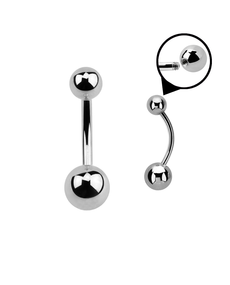 Steel - 14g - Navel Barbell