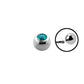 14g - Turquoise - Gem Ball End