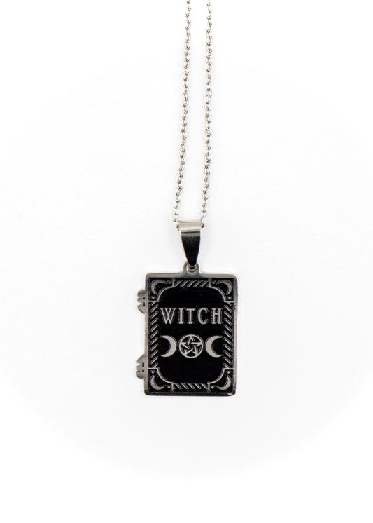 Witch Spell Book - Necklace