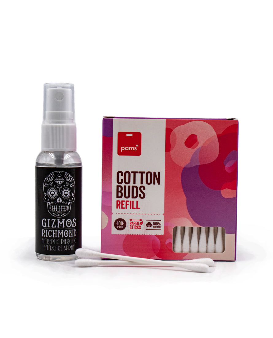 Aftercare Spray / Cotton Buds - Combo