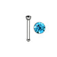 Aqua Blue Gem - 18g - Nose Bone