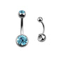 Aqua Gem - 14g - Navel Barbell