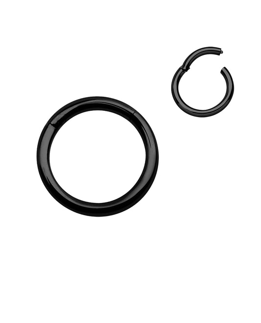Black - 18g - Hinge Ring