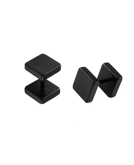 Square - Black - 16g - Fake Plug