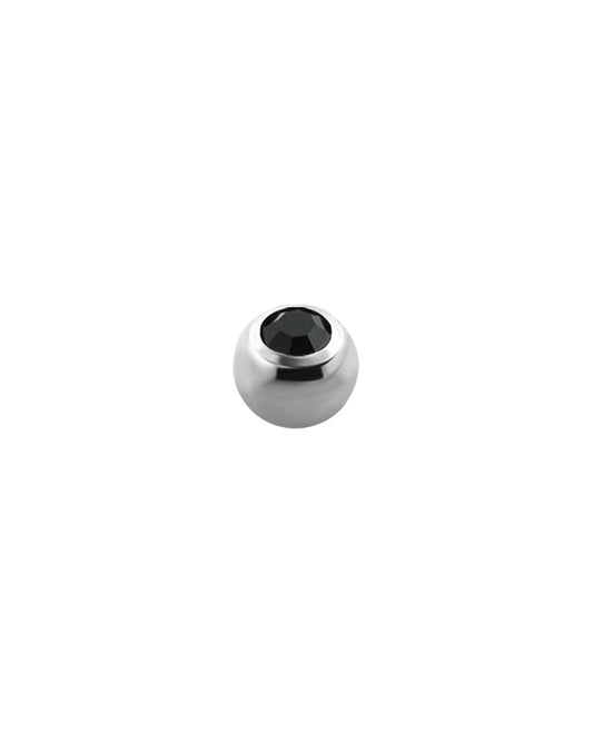 14g - Black - Gem Ball End