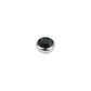 16g - Black - 3mm Gem - Half Ball End