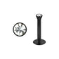 Black - Clear Flat/Gem - 16g - Flat Back