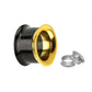 Black / Gold - Threaded - Tunnel