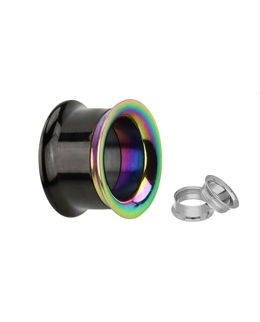 Black / Multi Colour - Threaded - Tunnel