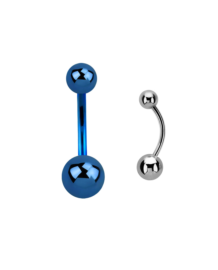 Blue - 14g - Navel Barbell