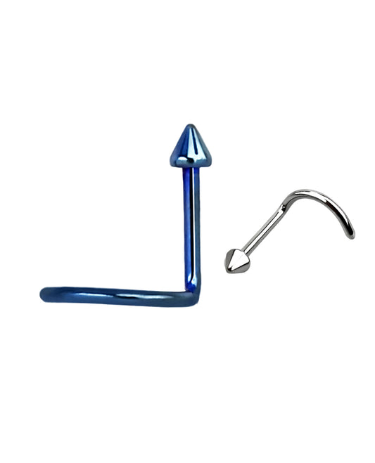 Blue Spike- 20g - Nose Twist