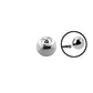 16g - Clear - Gem Ball End
