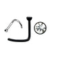 Clear Gem/Black Stud - 20g - Nose Twist