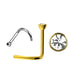 Clear Gem/Gold Stud - 20g - Nose Twist