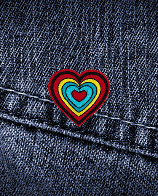 Coloured Heart - Patch
