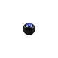 14g - Dark Blue Gem/Black Ball End