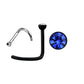 Dark Blue Gem/Black Stud - 20g - Nose Twist