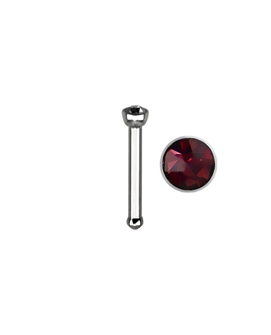 Dark Garnet Gem - 18g - Nose Bone