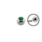 14g - Dark Green - Gem Ball End