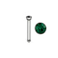 Dark Green Gem - 20g - Nose Bone
