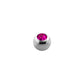 14g - Dark Pink - Gem Ball End