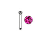 Dark Pink Gem - 18g - Nose Bone
