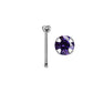 Dark Purple Claw/Gem - 20g - Nose Bone