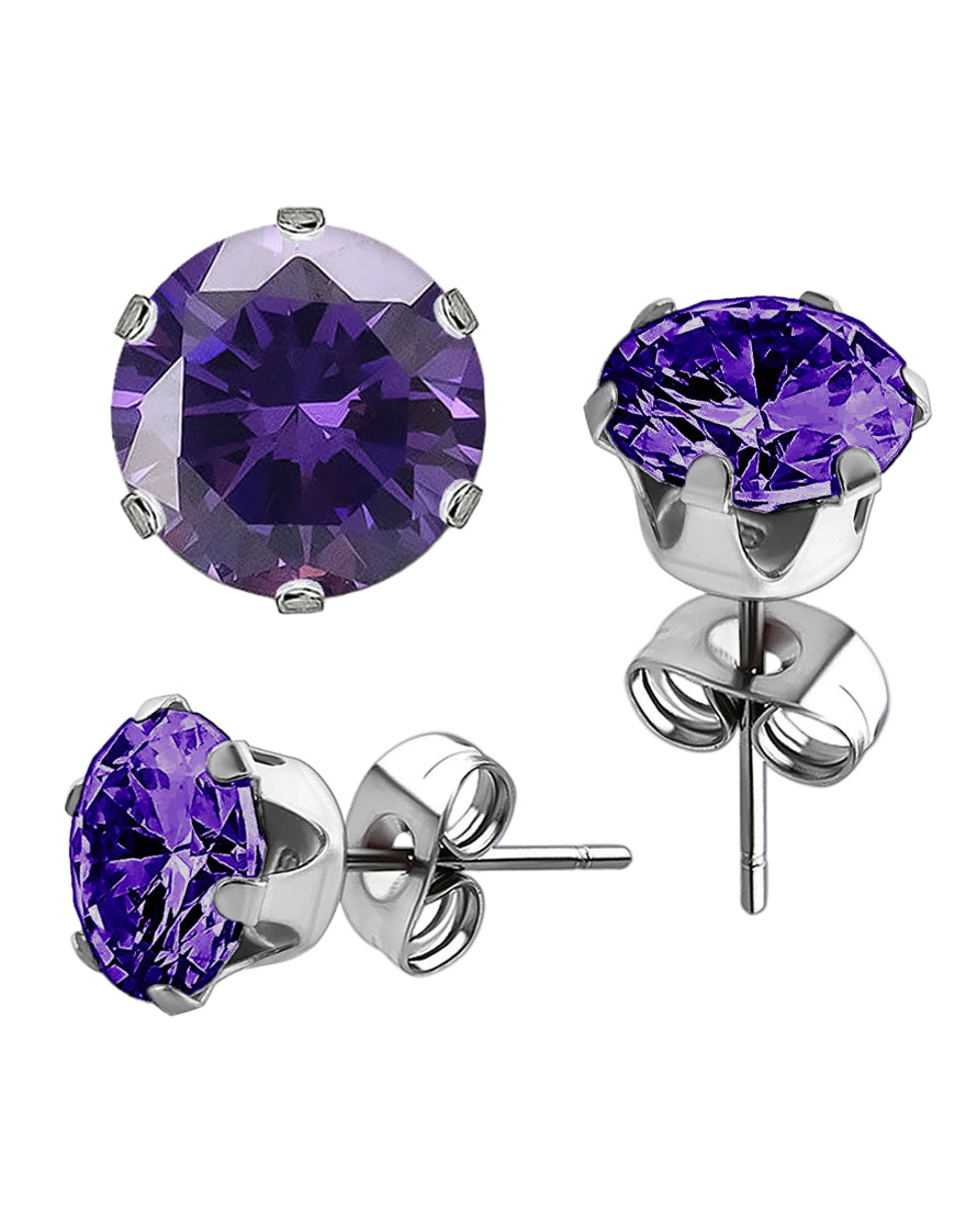 Dark Purple - Round Gem - 3mm-6mm