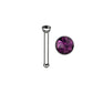 Dark Purple Gem - 18g - Nose Bone
