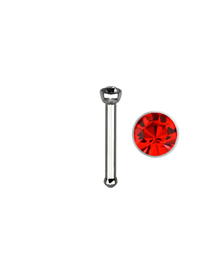 Dark Red Gem - 18g - Nose Bone