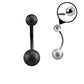 Frosted Black - 14g - Navel Barbell