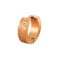 Frosted Rose Gold 4mm - 16g - Hinged Huggie